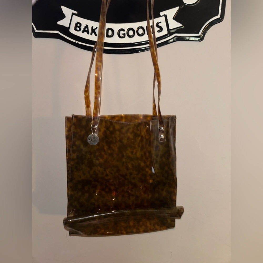 The Sak vintage tortoise plastic tote